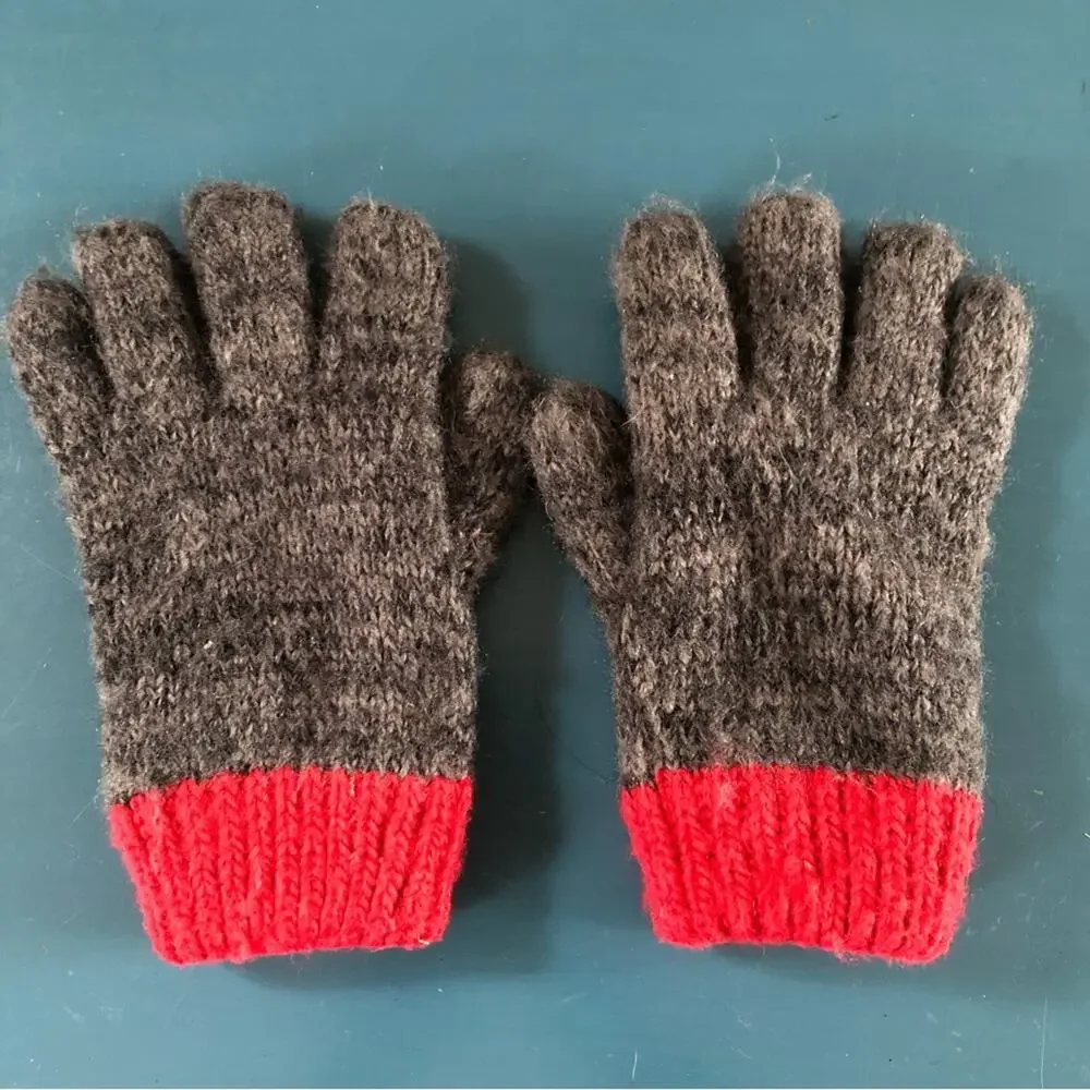 Knitted Gloves Girls’ Two Pairs